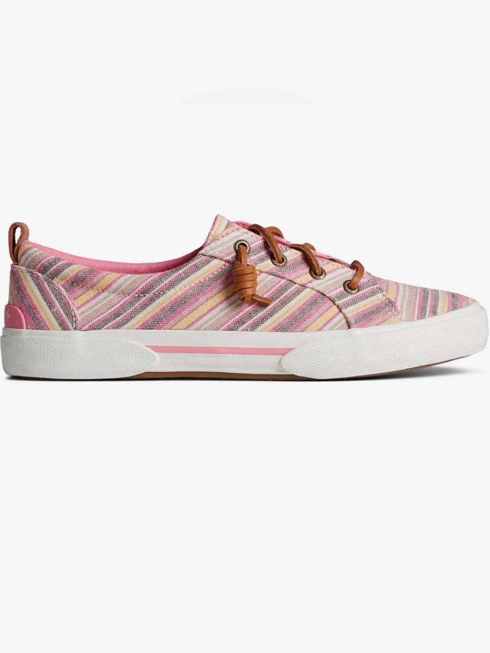 Sperry Top-Sider Pier Wave LTT Multicolor Striped Canvas Sneakers - Size 6.5 - Picture 8 of 13